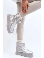 Dámske snežnice na masívnej platforme VL226P Silver - Seastar Dámske snežnice na masívnej platforme VL226P Silver - Seastar