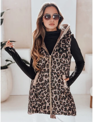 Dámska prešívaná ťavia vesta ELMERA FashionStreet TY5029 Dámska prešívaná ťavia vesta ELMERA FashionStreet TY5029