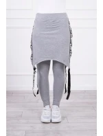 Nohavice/oblek s nápisom selfie sivý