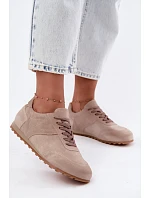 Dámske béžové barefoot topánky z prírodného semišu Zazoo N1422 Dámske béžové barefoot topánky z prírodného semišu Zazoo N1422