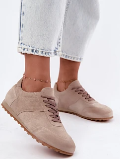 Dámske béžové barefoot topánky z prírodného semišu Zazoo N1422