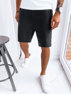 Pánske čierne teplákové šortky FashionStreet SX2262