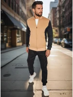Pánska mikina na zips so stojacím golierom FashionStreet BX5903 Pánska mikina na zips so stojacím golierom FashionStreet BX5903