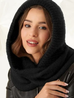 Dámsky šál s kapucňou Chimney 48-495 Black - AJS