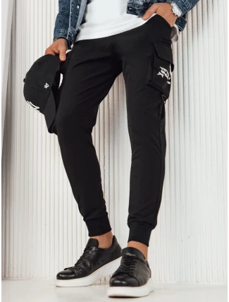 Pánske bojové nohavice čierne FashionStreet UX4161