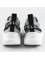 Strieborné dámske nazúvacie tenisky sneakers (LL66-3SP) Strieborné dámske nazúvacie tenisky sneakers (LL66-3SP)