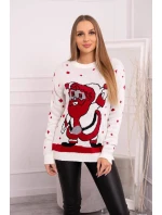 Sveter s Otcom Vianoc ecru Sveter s Otcom Vianoc ecru