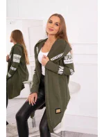 Kaki pláštenka s nápismi Kaki pláštenka s nápismi