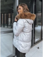 Dámska prešívaná zimná bunda SPARKLE sivá FashionStreet TY3952