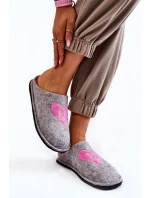 Domowe Papcie Big Star KK276020 Szaro-Różowe