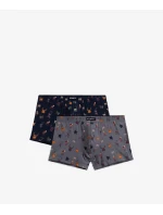 Boxerky 2MH-064 Šedá a modrá - Atlantic