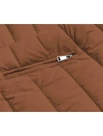 DÁMSKA OBOJSTRANNÁ ZIMNÁ BUNDA BLACK-CARAMEL (2M-21508)