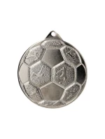 OCEĽOVÁ FUTBALOVÁ MEDAILA FI 50 MMC8850/S - STRIEBORNÁ