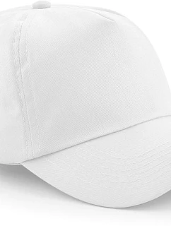 Beechfield B 10 5-panelová čiapka „Original“ 53.0010 biela