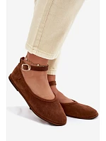 Baleríny z prírodného semišu Big Star TT274211 Camel Baleríny z prírodného semišu Big Star TT274211 Camel