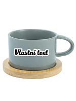Personalizovaný keramický hrnček „MAKRONKA“ s vlastným textom v obryse