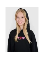 Dievčenská mikina bez prúžkov s kapucňou 4F 4FJRSS25TSWSF2235-20S