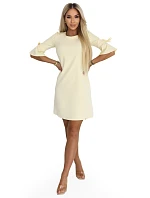 Dámske šaty 217-12 NEVA pastelová žltá - Numoco