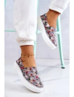 Damskie Tenisówki Slip On Memory Foam Big Star JJ276015 Szare