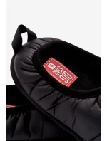 Męskie Wsuwane Ocieplane Kapcie Czarne Big Star KK174363