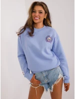 Mikina D10600T02568D svetlo modrá Mikina D10600T02568D svetlo modrá