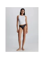 Dámske tangá 000QD3763E FTU čierne so vzorom - Calvin Klein