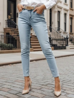 Dámske džínsové nohavice slim fit SPARKLI blue FashionStreet UY2488