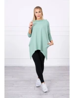 Mikina s potlačou kolesa tmavo mätová Mikina s potlačou kolesa tmavo mätová