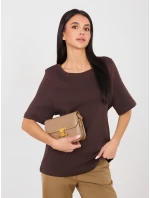 Tričko RV TS A1090.30 tmavohnedé