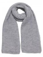 M896 Rebrovaná šatka - sivá
