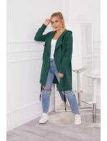 Zateplená bunda s kapucňou 69413 tmavozelená - Kesi