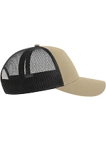 Atlantis Headwear Zion 5-panelová truckerová čiapka 33.0120 khaki/čierna Atlantis Headwear Zion 5-panelová truckerová čiapka 33.0120 khaki/čierna