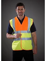 Bezpečnostná vesta Yoko HVW 100 Hi-Vis 79.W100 tmavomodrá/výrazne žltá Bezpečnostná vesta Yoko HVW 100 Hi-Vis 79.W100 tmavomodrá/výrazne žltá