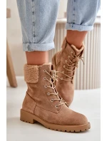 Dámske členkové topánky QT86 Taupe Brown - Seastar Dámske členkové topánky QT86 Taupe Brown - Seastar