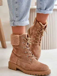 Dámske členkové topánky QT86 Taupe Brown - Seastar