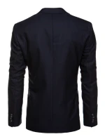 Pánske jednoradové sako v tmavomodrej farbe FashionStreet MX0625
