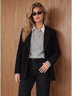 Dámska čierna kordová bunda FashionStreet PY0161