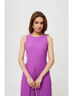 K184 Kombinéza so širokými nohavicami - levanduľová