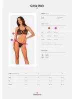 Koketný set Celia Noir set - Obsessive