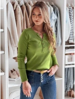 Dámske tričko s dlhým rukávom FELORIA limetkovo zelená FashionStreet RY2775 Dámske tričko s dlhým rukávom FELORIA limetkovo zelená FashionStreet RY2775