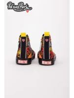 Trampki Pol'and'Rock Festival X Big Star SS174501 Czarno-Czerwone