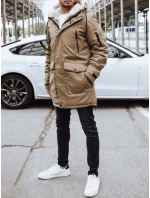 FashionStreet pánska tmavobéžová zimná bunda TX4593