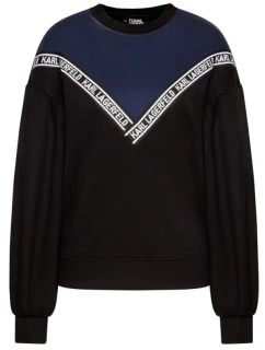 KARL LAGERFELD DÁMSKA DVOJFAREBNÁ MIKINA S LOGOM