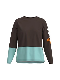 Cyklistické tričko POC W's Motion Air L/S Jersey, hnedé
