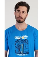 Pánska nočná košeľa s krátkym rukávom California