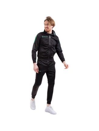 Pánske tepláky Tuta Revolution M TR033 1013 Čierna so zelenou - Givova