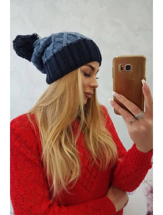 Milano fleecová čiapka K203 denim+blue Milano fleecová čiapka K203 denim+blue