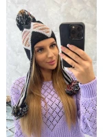 Dámska klapka na uši Eunika K322 black+grey Dámska klapka na uši Eunika K322 black+grey