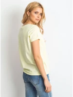 Tričko RV TS 4838.13P jasne žltá