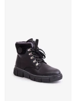 Dámske zateplené členkové tenisky na zips Black Mevanisa